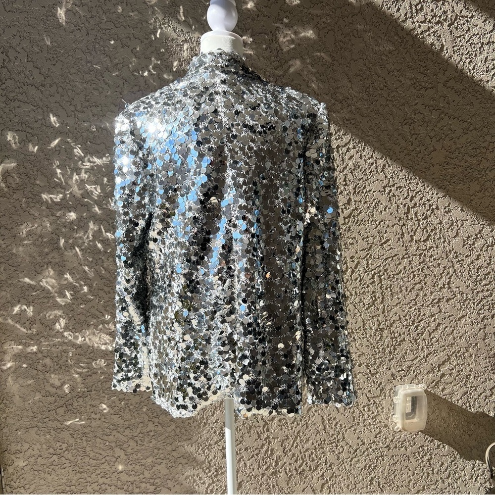Avec Les Filles oversized sequence jacket size med - Picture 6 of 8